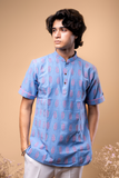 The electric blue shirt kurta