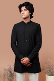 Black Jodhpuri Kurta.