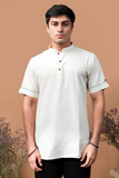 The cream shirt kurta.